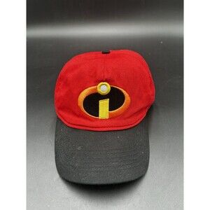 Disney Pixar Incredibles Movie Hat Spell Out Script Logo Snap Back Baseball Cap